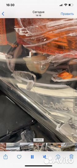 Передняя правая фара land cruiser 200