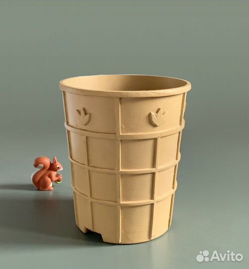 Кашпо Мороженое, идеально для кактуса