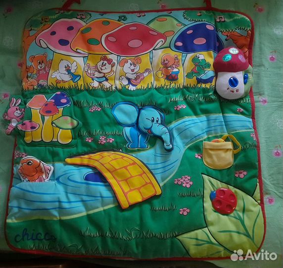 Игровой коврик Chicco Лесная поляна 2 в 1 с 3 мес