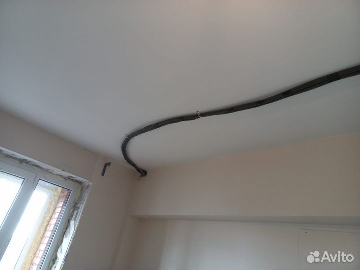 Установка кондиционеров, закладка трасс