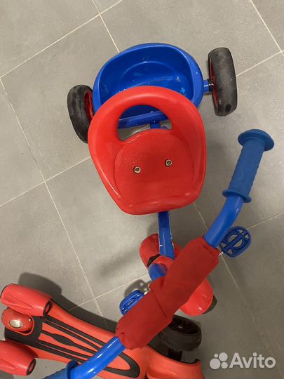 Самокат kreiss с турбинами+велосипед berger