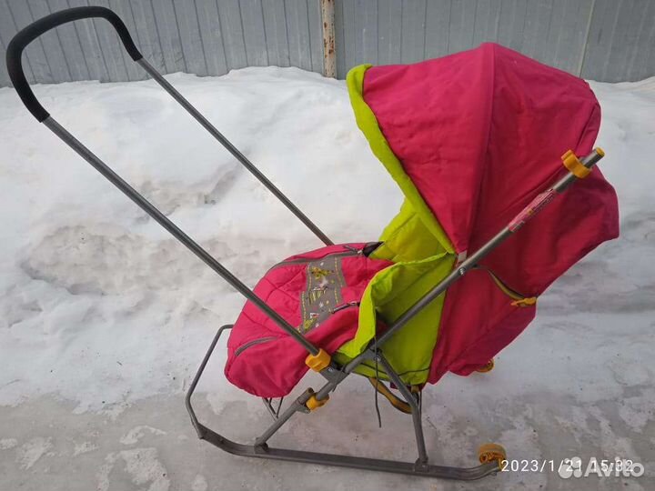 Детские санки коляска бу