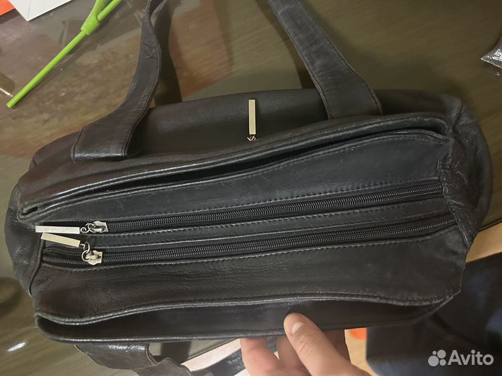 Сумка женская натуральная кожа черная