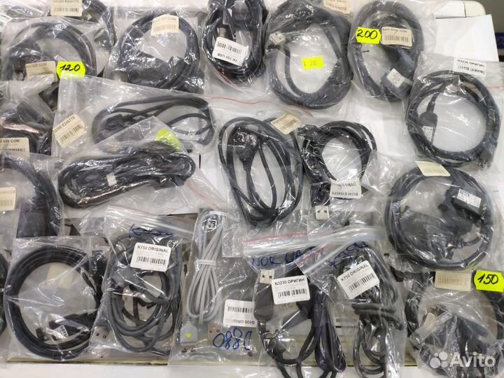 Дата-кабели USB,COM,аудио,видео для старых сотовых