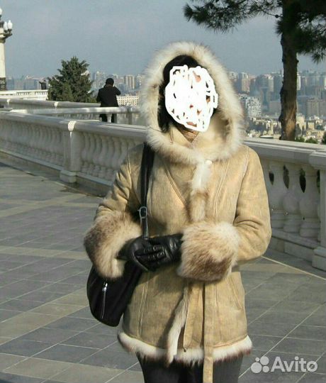 Дубленка светлая