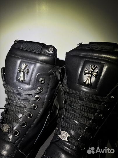 Rick Owens geobasket chrome hearts