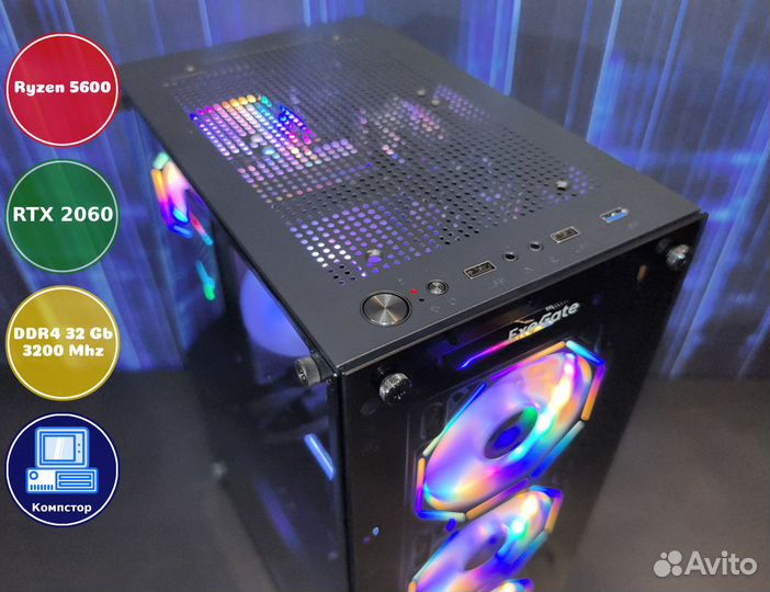 Сборка пк AMD5600-RTX2060-32DDR4-CLS5079163248-A520