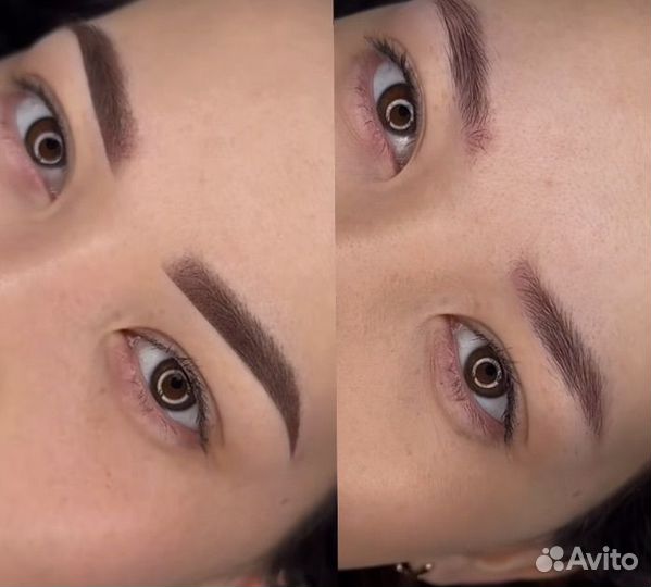 Перманентный макияж бровей губ татуаж перманент