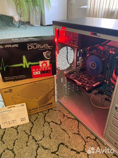 Игровой пк RX550 / i3 / SSD