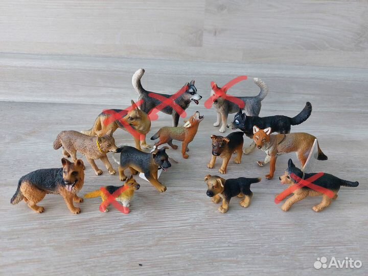 Животные Schleich и др. Собаки и волки и др