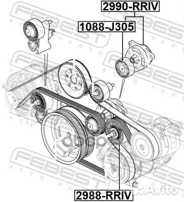 Натяжитель / land rover range rover 2002-2009