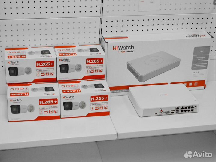 Наружное ip видеонаблюдение HiWatch 4MP