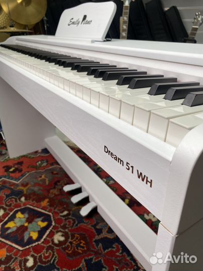 Цифровое пианино 88 клавиш белое