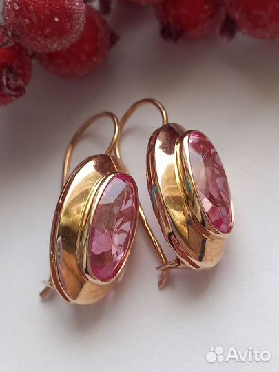 Золотые серьги 583пр