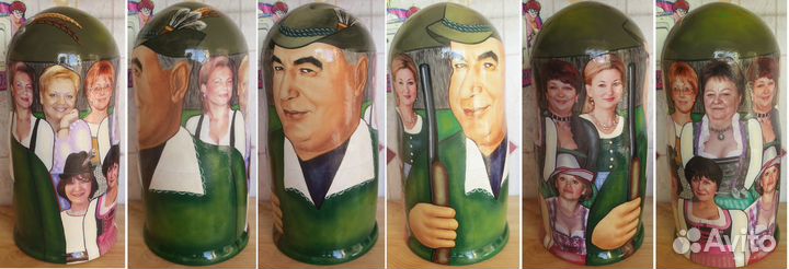 Штоф матрешка с портретом