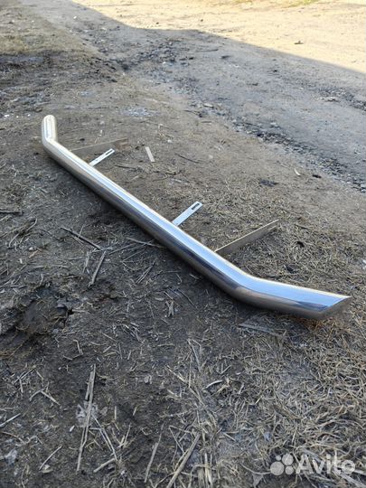 Защита переднего бампера Mitsubishi Pajero 4