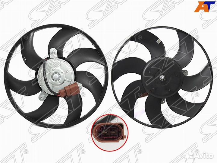 Вентилятор радиатора охлаждения Skoda Octavia A5