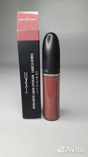 MAC жидкая помада Topped With Brandy 123 оригинал