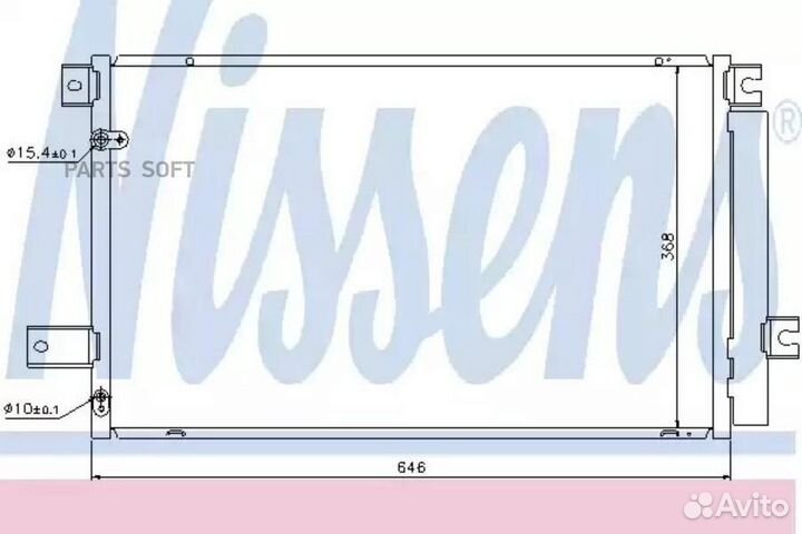 Радиатор кондиционера toyota avensis (2003) avensi