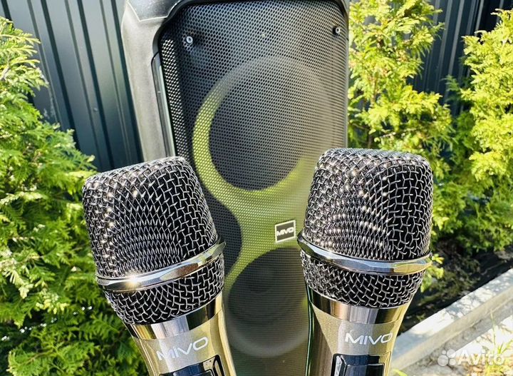 Блютуз колонка с караоке mivo MD-802 120Wt