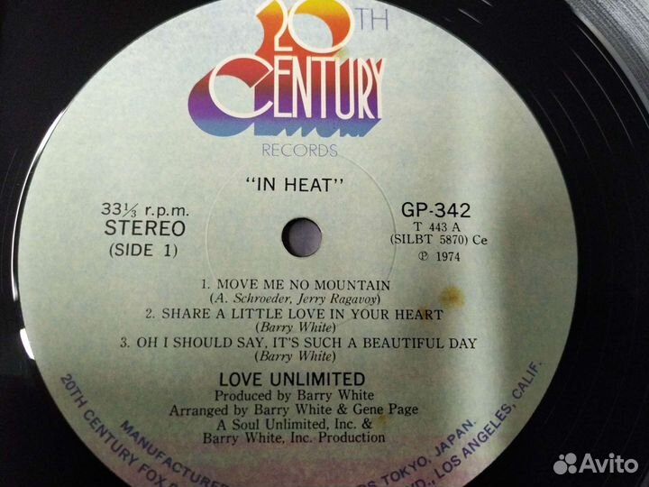 Love Unlimited In Heat Винил 1974 Япония