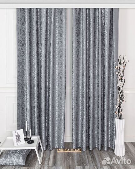 Шторы мрамор Версаль серый новые на окна пошив