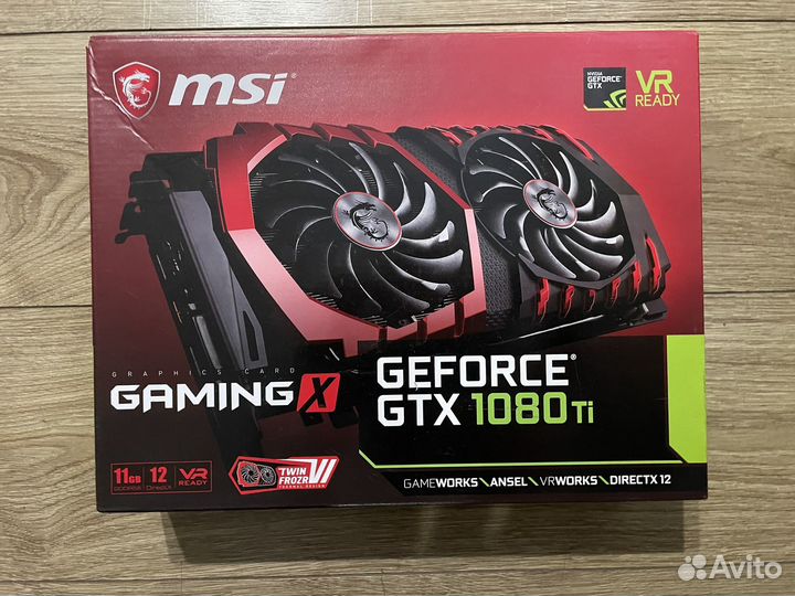 Видеокарта MSI gtx 1080 ti 11гб