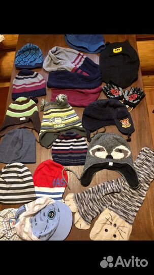 Шапки, шарфы, кепки, перчатки на мальчика