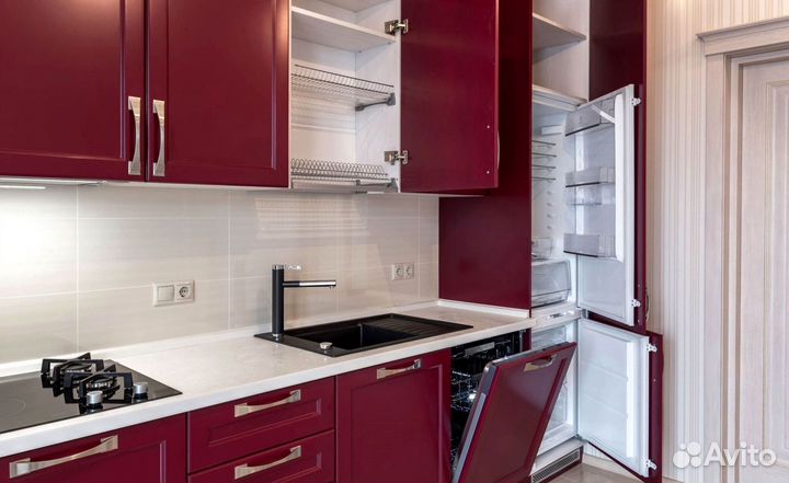 Прямой кухонный гарнитур AGT фасады