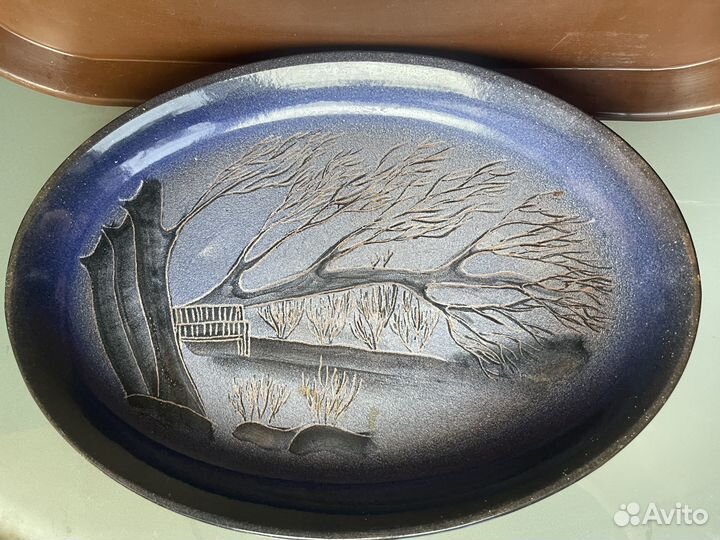 Блюдо декоративное 34x24x4 Чайник в Подарок