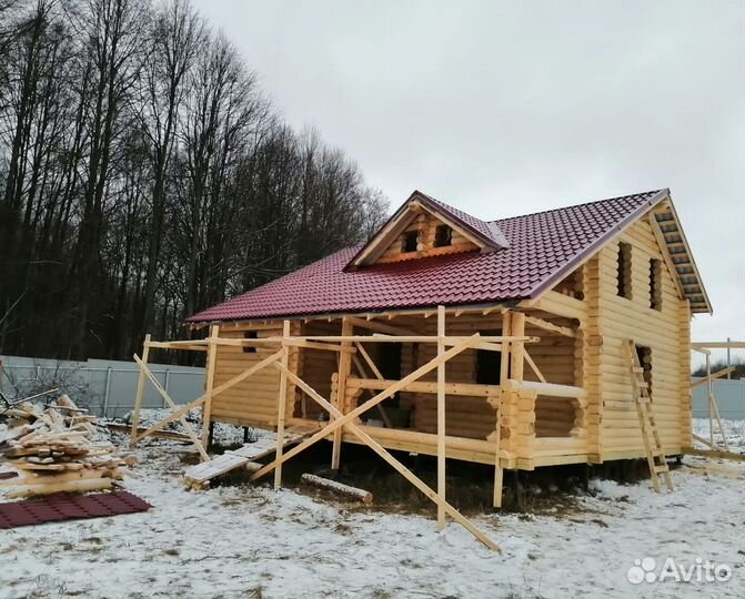 Спб- Сруб дома из бревна