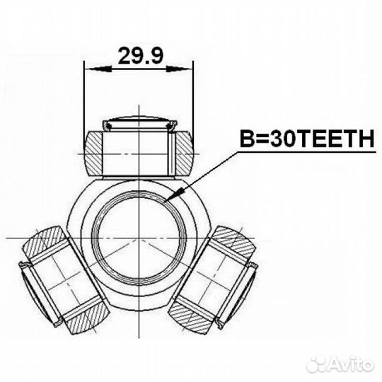 Трипоид renault megane II 02-08