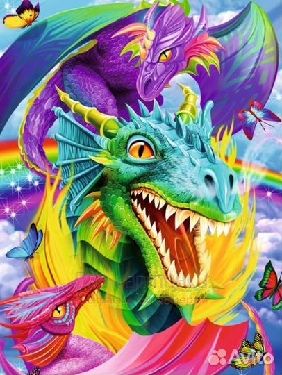 Картина по номерам 40x50 Яркие разноцветные