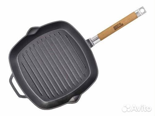 Сковорода литая чугунная гриль