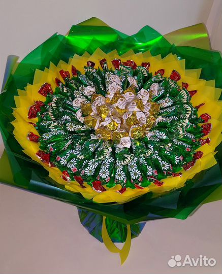 Букет из конфет ромашка