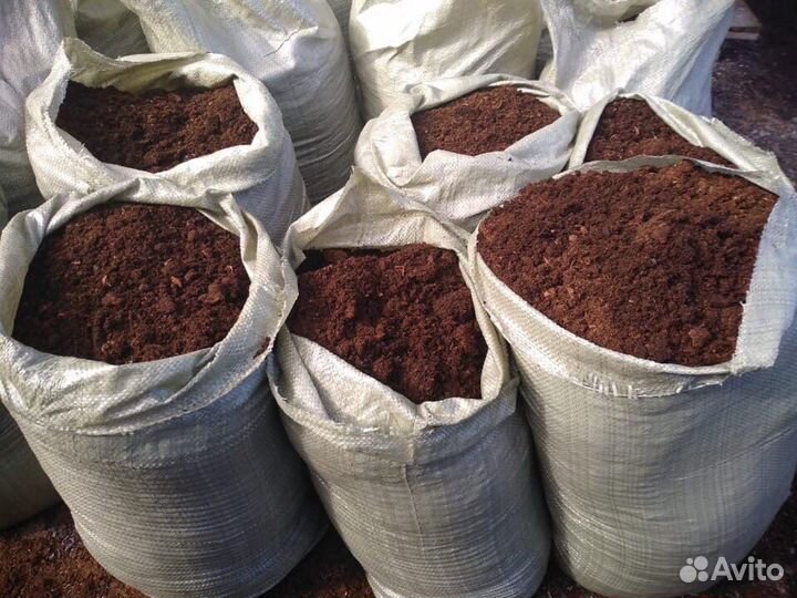 Перегной конский в мешках, быстрая доставка