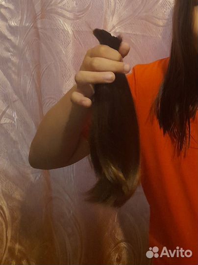 Волосы натуральные срез