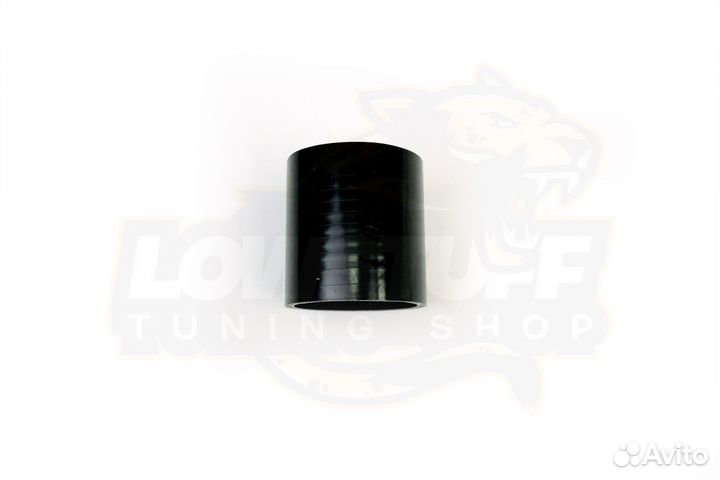 Патрубок силиконовый прямой 60мм длина 76мм стенка 5мм черный