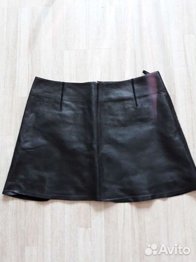 Кожаная юбка 46 р юбка вязаная 44 р