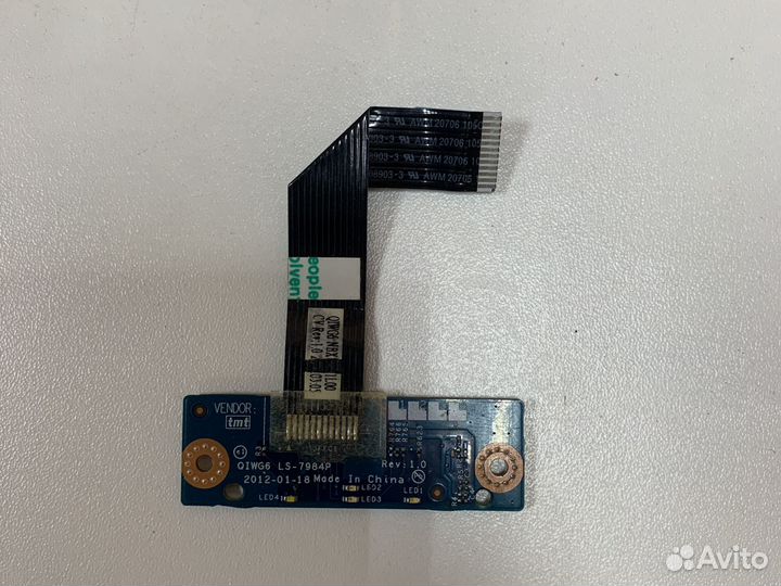 Плата тачпада ноутбука lenovo g580