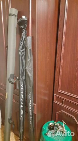 Спин.набор(Daiwa, Cara) + кат.(Shimano, Dam) + туб