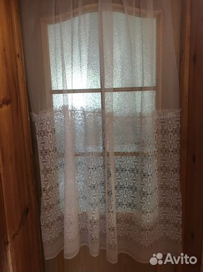 Занавеска тюлевая с оборкой и ламбрекеном