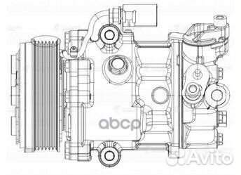 Компрессор кондиционера VW polo sedan 10- lcac