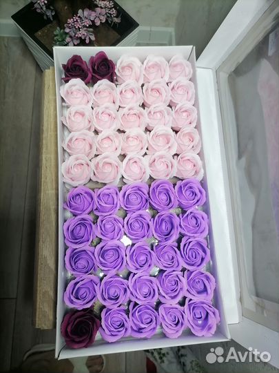 Мыльные розы остатки по 18р за 1 шт