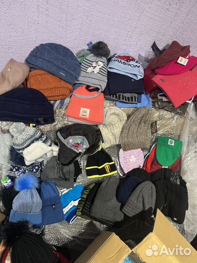 Зимние шапки, шарфы, варежки, перчатки оптом