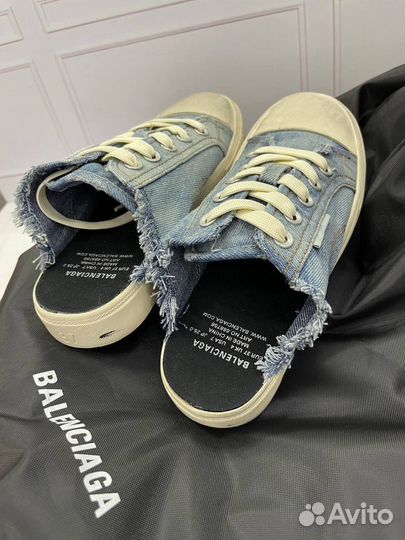 Мюли Balenciaga Paris Distressed Denim