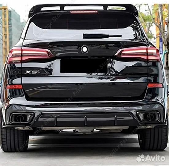 Сплиттер на задний бампер bmw x5 g05