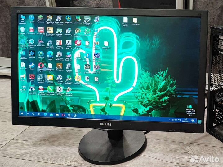 Монитор 27 дюймов 75 гц PHL 273V5 75hz