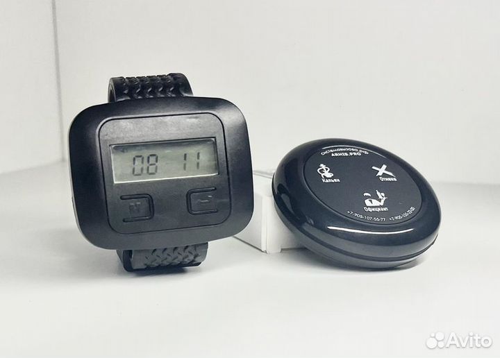 Комплект: часы официанта, кнопка вызова официанта