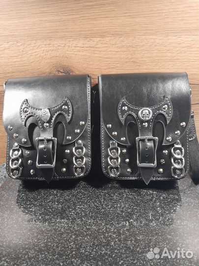 Сумка из натуральной кожи через плечо